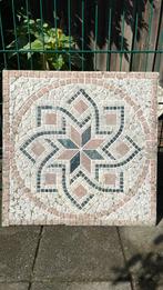 Mozaiek tegel 60x60 (61x61) cm. Rosoni rosone natuursteen, Tuin en Terras, Tegels en Klinkers, Ophalen, Zo goed als nieuw, Terrastegels