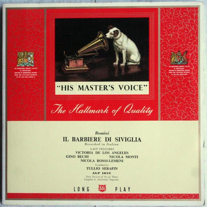 Rossini - De Barbier - Bechi / De los Angeles / Monti (1952), Cd's en Dvd's, Vinyl | Klassiek, Gebruikt, Romantiek, Opera of Operette