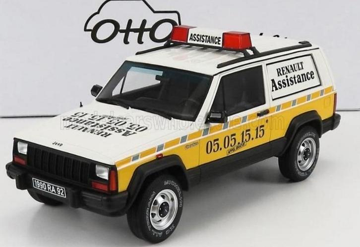 1:18 Jeep Cherokee Assistance Renault 4x4 uit1989 Ottomobile, Hobby en Vrije tijd, Modelauto's | 1:18, Nieuw, Auto, OttOMobile