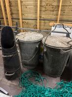 2 Zinken vuilnisemmers en een kolenkit,, Ophalen, Gebruikt
