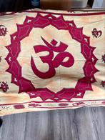 Psychedelische hippie Indiase doek | sprei met Om teken, Huis en Inrichting, 100 tot 150 cm, Hippie, 150 tot 200 cm, Rood