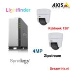 NAS Surveillance set/Synology(DS120j)+2x4MP Axis camera, Ophalen of Verzenden, Nieuw, Buitencamera