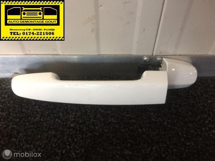 Aygo C1 108 ('14-'17)Handgreep Deur Voordeur Wit Rechts, Auto-onderdelen, Klein materiaal, Toyota, Gebruikt, Ophalen of Verzenden