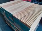Partij 118 stuks hardhout vlonderplanken 40x185x850mm, Planken, Ophalen of Verzenden, Zo goed als nieuw, Hardhout