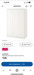 2 Kledingkasten, IKEA kleppstad, Huis en Inrichting, Kasten | Kledingkasten, Ophalen, Kunststof, Gebruikt, 100 tot 150 cm