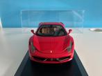 FERRARI 458 ITALIA 1:18 HOT WHEELS ELITE, Hobby en Vrije tijd, Ophalen of Verzenden, Zo goed als nieuw, Auto, Hot Wheels