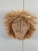Wandlamp leeuwenkop rotan, Huis en Inrichting, Ophalen of Verzenden, Zo goed als nieuw