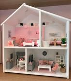 Modern poppenhuis volledig ingericht roze nieuw, Nieuw, Poppenhuis, Ophalen