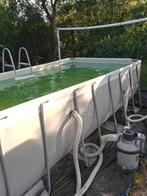 Zwembad met trapje, zandfilterpomp en zonneboiler, Ophalen, Gebruikt, 80 tot 120 cm, Minder dan 200 cm