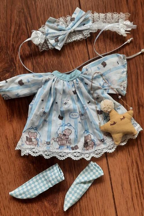 Schattig 4 dlg kleding setje DULA,voor bjd 1/6 poppen., Verzamelen, Poppen, Nieuw, Kleertjes, Ophalen of Verzenden