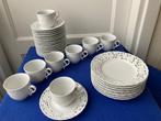 Wit porseleinen servies met opengewerkte rand, Ophalen, Zo goed als nieuw, Overige stijlen, Kop(pen) en/of Schotel(s)