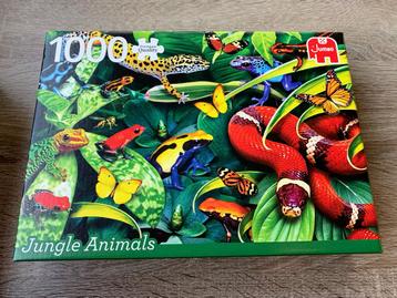 Nieuwe Jumbo puzzel Jungle Animals 1000 stukjes beschikbaar voor biedingen