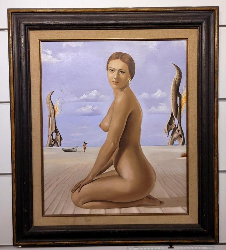 André DE RO, statues ardentes, Antiek en Kunst, Kunst | Schilderijen | Klassiek, Ophalen of Verzenden