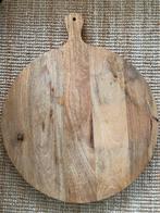 Grote Ronde Mangohouten Borrelplank 60 cm, Ophalen, Zo goed als nieuw