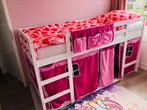 Halfhoogslaper met bedtent en slaaptunnel, Kinderen en Baby's, Kinderkamer | Stapelbedden en Hoogslapers, Ophalen, Zo goed als nieuw