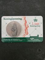 Coincard 1 Jaar Koningschap penning, Ophalen of Verzenden