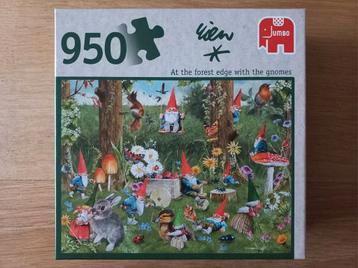 Jumbo puzzel 950, Kabouters in het bos, COMPLEET en ZGAN!!! beschikbaar voor biedingen