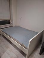 Ikea Askvoll Bed + Matras 140x200, Huis en Inrichting, Slaapkamer | Bedden, Ophalen, Gebruikt, Wit, 140 cm