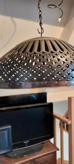 Hanglamp met muur ornament bronskleurig, Huis en Inrichting, Lampen | Hanglampen, Ophalen, Minder dan 50 cm