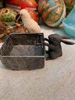 Paasdecoratie villegrain mandje met paashaas, T, Ophalen of Verzenden, Zo goed als nieuw, N