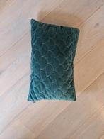 Groen velours kussen, Huis en Inrichting, Ophalen of Verzenden, Zo goed als nieuw, Groen, Rechthoekig