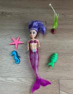 Zeemeermin pop met zeester, zeepaardje, Ophalen of Verzenden, Gebruikt, Overige typen