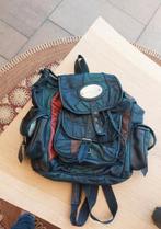 vintage patchwork lederen rugzak, Ophalen, Gebruikt, 25 tot 40 cm