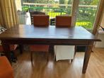 Eettafel donker hout, Ophalen, Gebruikt, 50 tot 100 cm, Vijf personen of meer