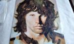 Poster Portret Jim Morrison Schilderij Gelamineerd 34,5 x 29, Ophalen of Verzenden, A1 t/m A3, Zo goed als nieuw, Muziek