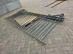 2 antieke gesmede hekken , Lang per hek 3.40, Tuin en Terras, Tuinhekken en Hekwerk, Ophalen, Zo goed als nieuw, IJzer