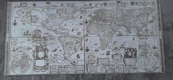Partij wereldkaarten in 1604. LP Verzenddoos 160x74,5cm beschikbaar voor biedingen