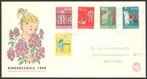 Nederland FDC E41 Met Adres, Kinderpostzegels 1959, Ophalen of Verzenden, Beschreven, Nederland