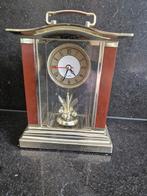 Vintage Quartz Tafelklok met Pendule, Ophalen of Verzenden, Gebruikt, Analoog, Wekker of Tafelklok