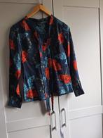 King Louie blouse met bloemen, Kleding | Dames, Blouses en Tunieken, Blauw, Ophalen of Verzenden, Zo goed als nieuw, King Louie