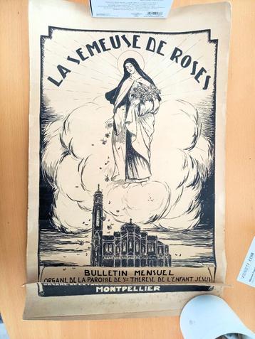 La semeuse des roses Montpellier - origineel ontwerp poster beschikbaar voor biedingen