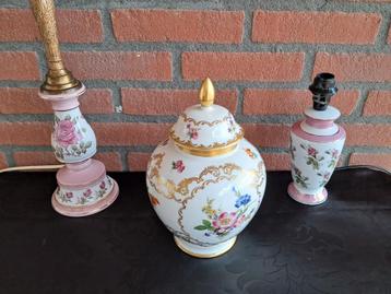 Prachtige porseleinen vaas met deksel van Gerold Porzellan. beschikbaar voor biedingen