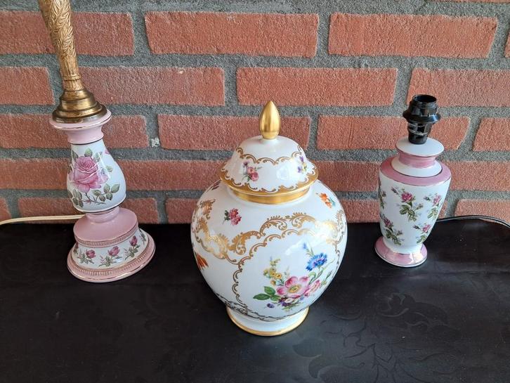 Prachtige porseleinen vaas met deksel van Gerold Porzellan., Antiek en Kunst, Antiek | Vazen, Ophalen of Verzenden