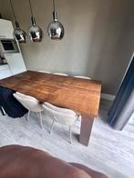 Eettafel, Huis en Inrichting, Tafels | Eettafels, Eikenhout, Bruin, Vijf personen of meer, 150 tot 200 cm