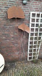 Gingko bladeren van cortenstaal, Tuin en Terras, Tuinstekers, Ophalen of Verzenden, Gebruikt