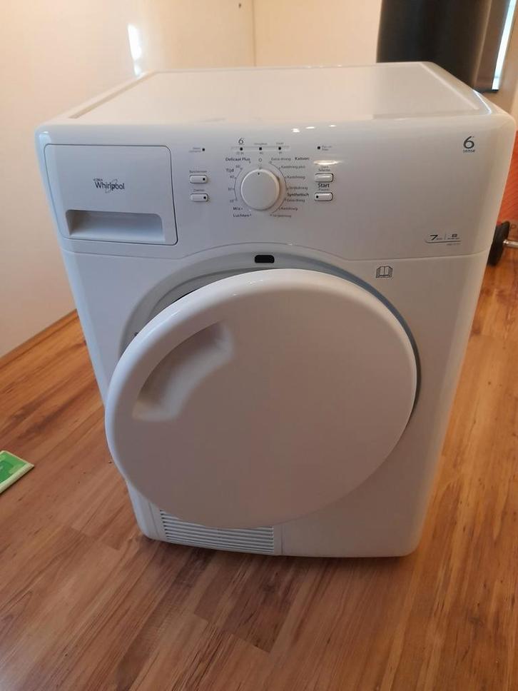 Whirlpool wasdroger (defect, "storing sensor" werkt wel), Witgoed en Apparatuur, Wasdrogers, Gebruikt, Condens, Voorlader, 6 tot 8 kg