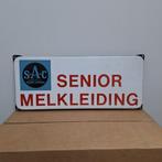 Prachtig emaillen bord van SAC Melkleiding, Ophalen of Verzenden