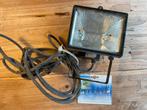 Halogeen bouwlamp, Ophalen of Verzenden, Gebruikt, 200 tot 500 watt, Lamp met armatuur