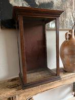Oud vitrinekastje eikenhout, Glas, Minder dan 100 cm, 25 tot 50 cm, Minder dan 50 cm