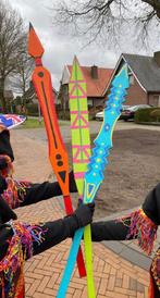 Verschillende kleuren speren thema carnaval, Ophalen of Verzenden