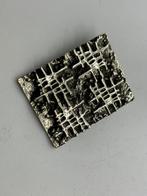 A748 Prachtige zilveren brutalist hanger, Sieraden, Tassen en Uiterlijk, Antieke sieraden, Ophalen of Verzenden, Zilver, Hanger