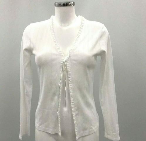 The White Company: NIEUW wit katoenen vestje. S, Kleding | Dames, Truien en Vesten, Nieuw, Maat 36 (S), Wit, Verzenden