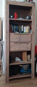Houten Boekenkast / Bibliotheek, Huis en Inrichting, Kasten | Boekenkasten, Ophalen, Gebruikt, 50 tot 100 cm, 150 tot 200 cm