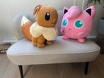 Pokémon Knuffels: Jigglypuff & Eevee (50-60cm), Ophalen of Verzenden, Zo goed als nieuw, Overige typen