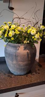 Aura peeperkorn grote chinese kruik, Tuin en Terras, Ophalen, Rond, Aardewerk