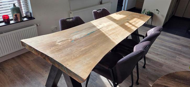 Unieke Epoxy Tafel - Riviertafel, Huis en Inrichting, Tafels | Eettafels, Nieuw, 50 tot 100 cm, 200 cm of meer, Vijf personen of meer